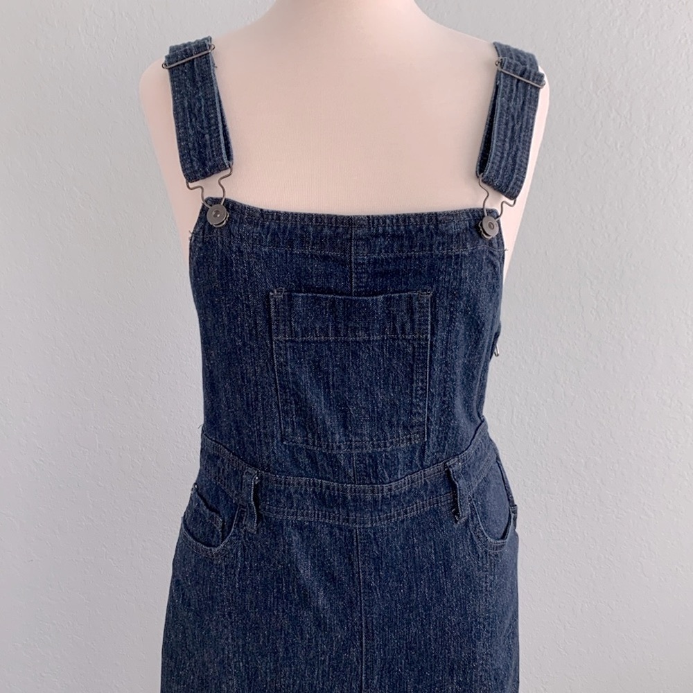 Anthropologie Dark Indigo Denim Overalls - Picture 6 of 16